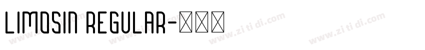 Limosin Regular字体转换